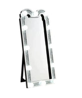Noralie Mirrored & Faux Diamonds Accent Floor Mirror Model 97985 By ACME Furniture